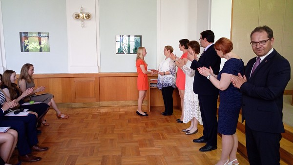 Předávání maturitních vysvědčení