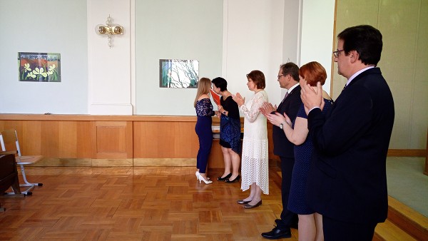 Předávání maturitních vysvědčení